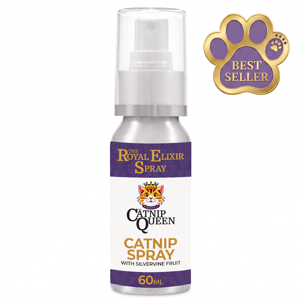 The Catnip Queen Royal Elixir Catnip & Silvervine Spray 60ml bottle